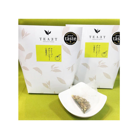 TEAET(ティーエット)|「フレーバーグリーンティー大隅ゆず」と「緑茶パウダー 」の2個セット|ギフト箱付き