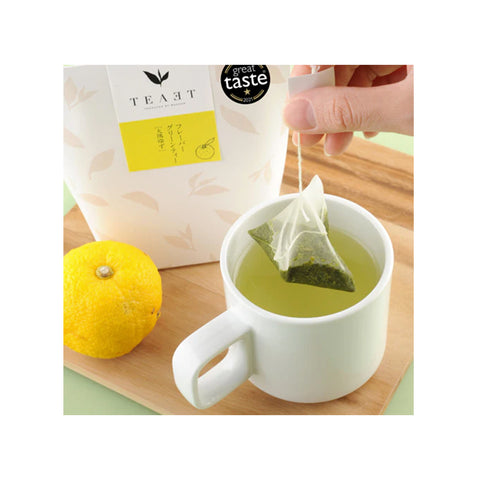 TEAET(ティーエット)|「フレーバーグリーンティー大隅ゆず」と「緑茶ドリップ 」と「ほうじ茶パウダー」の3個セット|ギフト箱付き