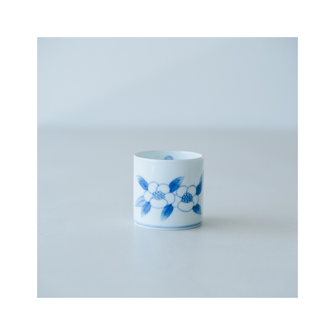 大隅茶全オリジナルの有田焼 冷茶茶器 ”茶の花”|大隅茶全 × 渓山窯