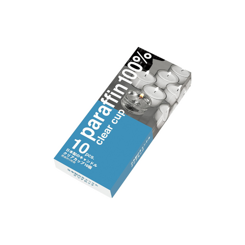 クリアカップキャンドル10個入り|渓山窯茶香炉推奨品